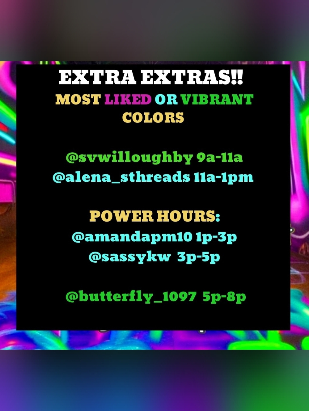 The EXTRA EXTRA'S Most Liked & Vibrant Colors! Thurs. 4/16 Train Boards 5 PM EST